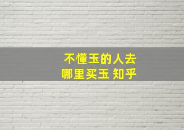 不懂玉的人去哪里买玉 知乎